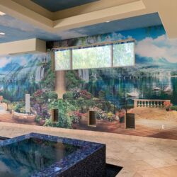 Gregory Tverye - LA Wall Graphics - Canvas - Private House - Indoor Pool 5
